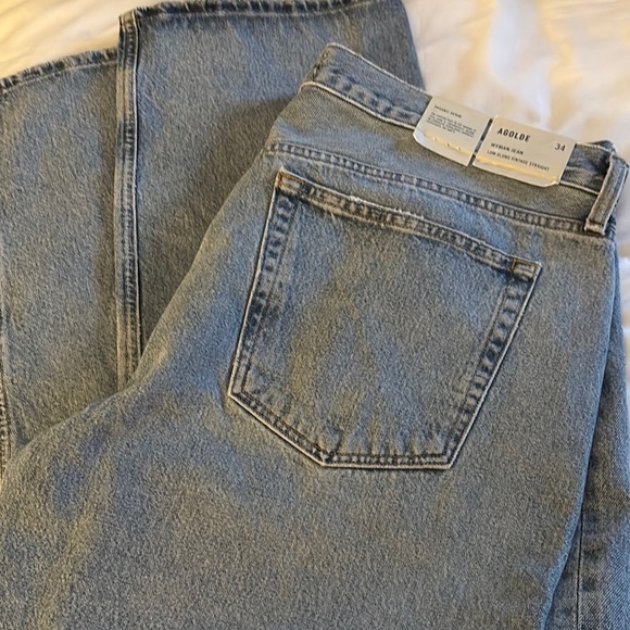 Agolde Women's Straight Leg Jeans - Wyman Low Slung Vintage Straight - Picture 2 of 9